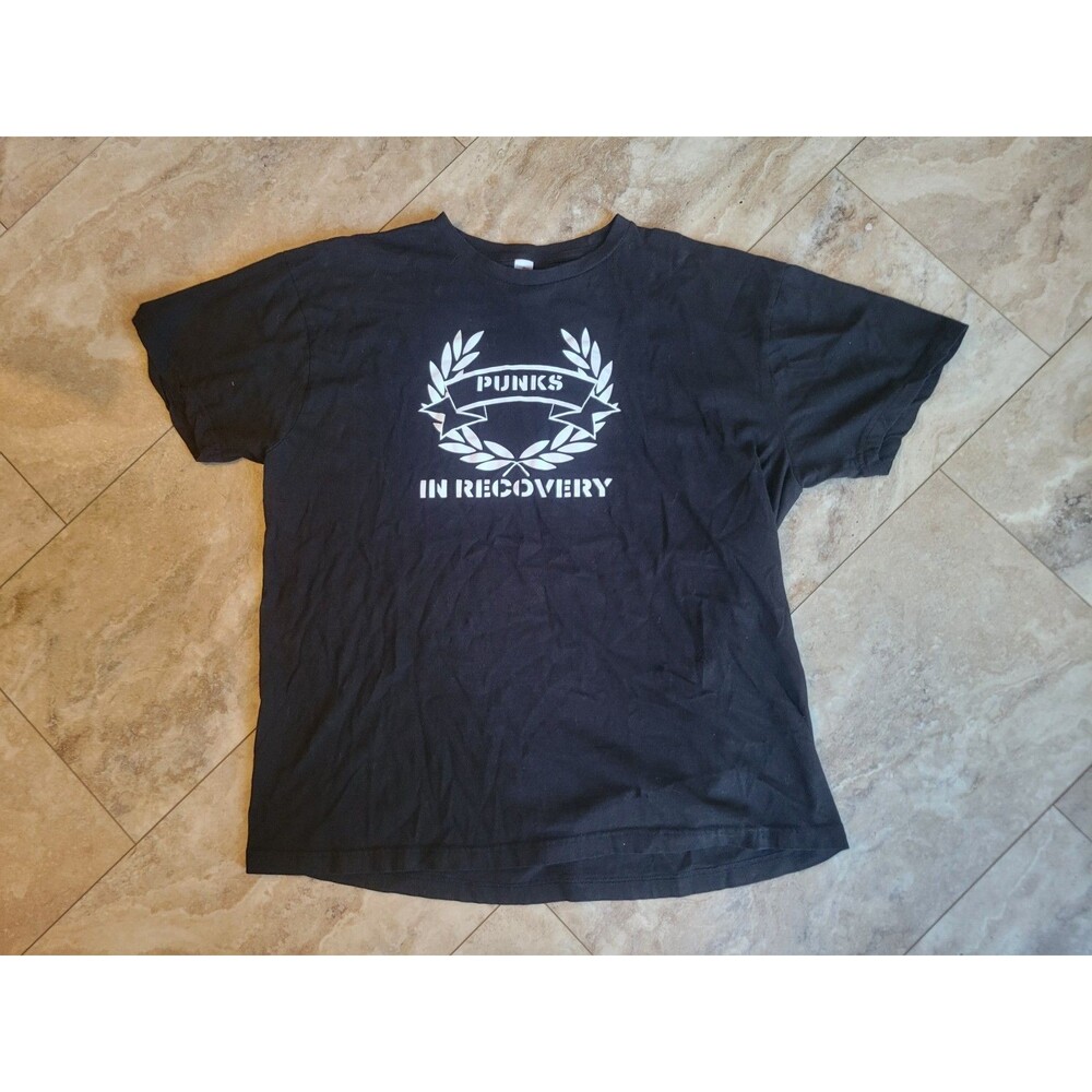 Black Punks In Recovery Tshirt Size XL